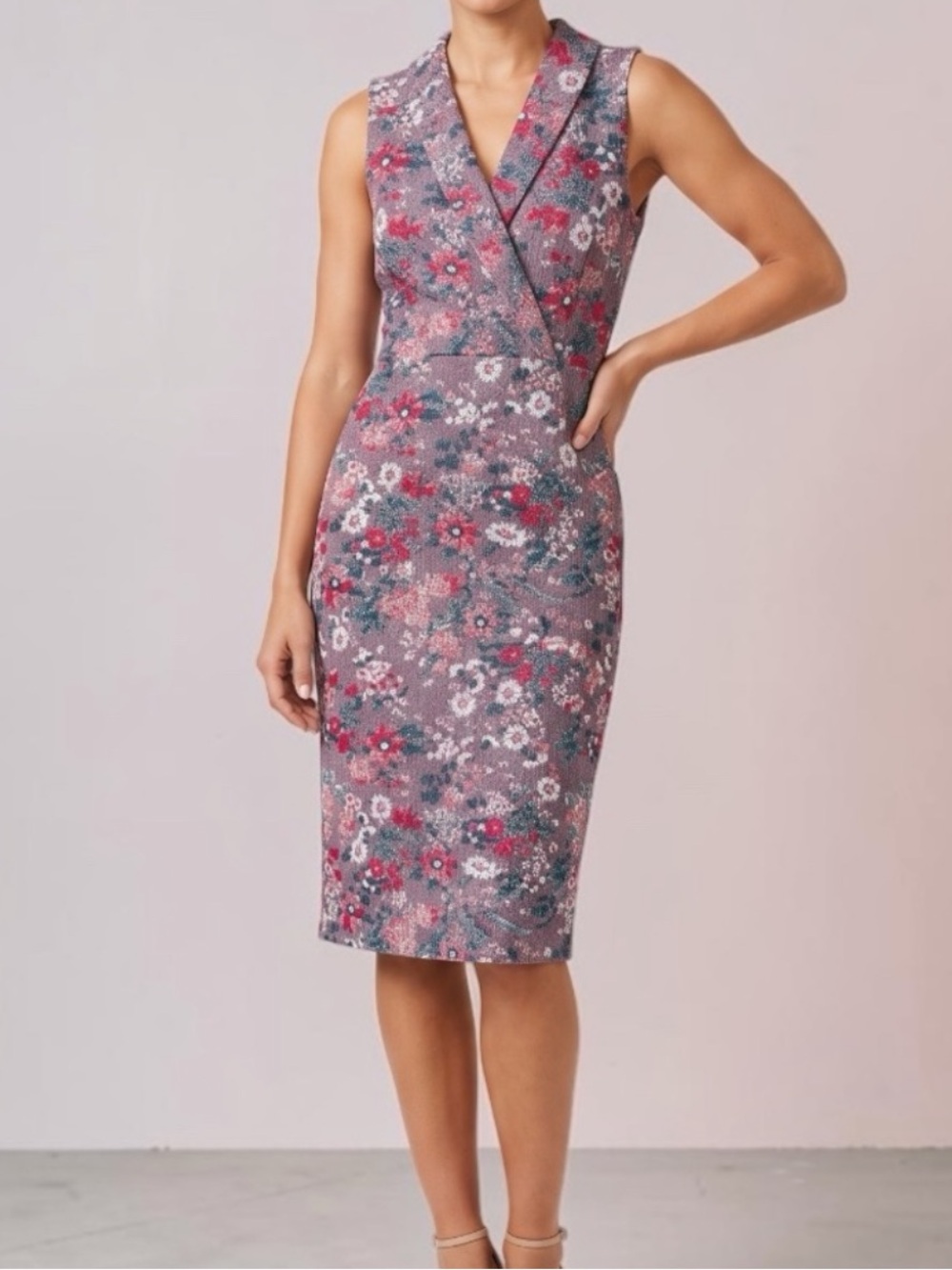 Maeve Anthropologie  Mauve Floral Dress, Boho, Asian Whimsical, Preppy Coquette